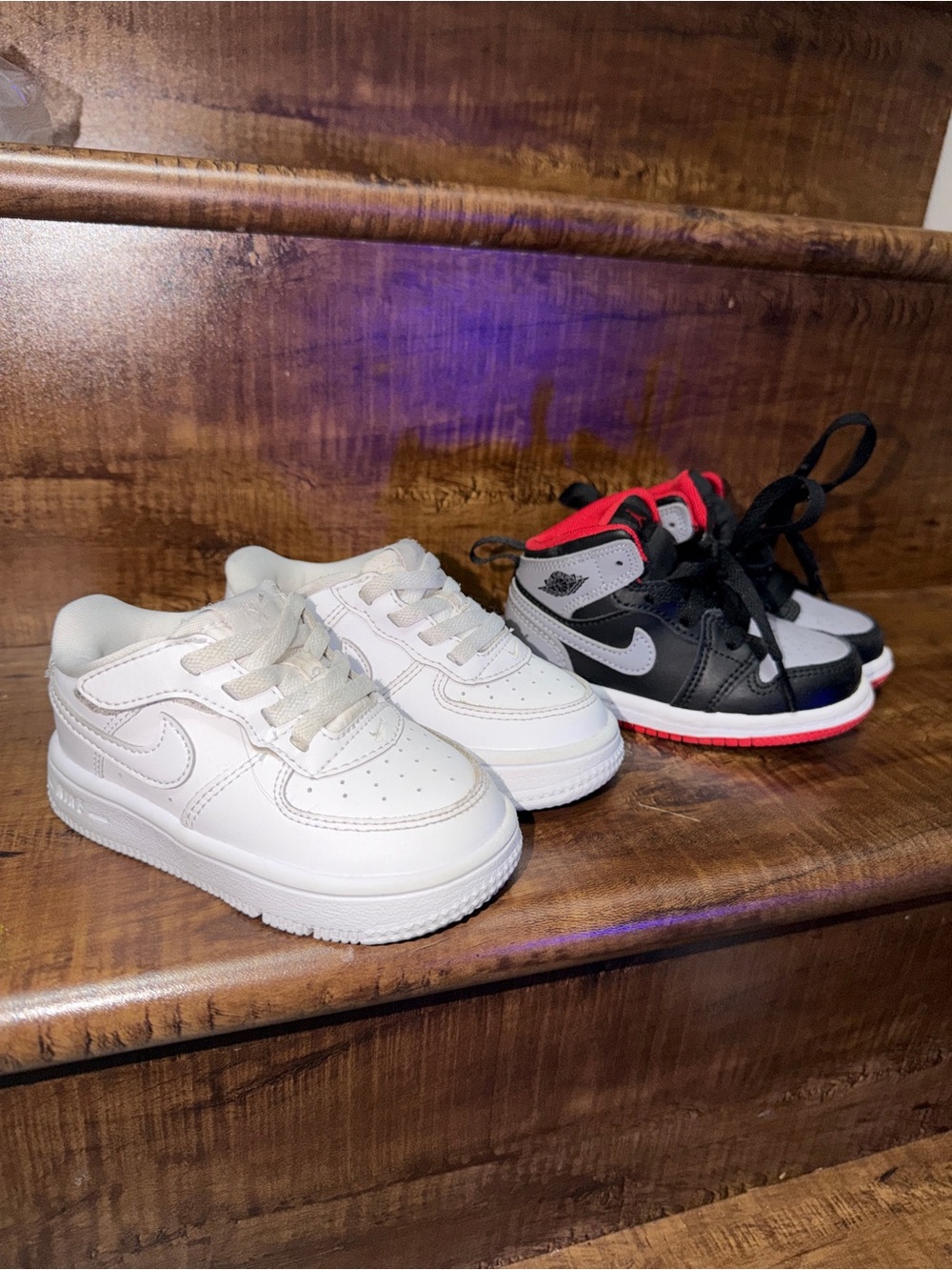 Toddler 6C Nike airforce and Nike Jordan High-Tops